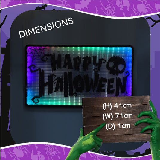 70cm Coralite Happy Halloween Spooky Sign