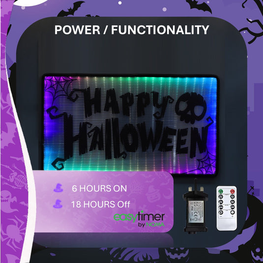 70cm Coralite Happy Halloween Spooky Sign