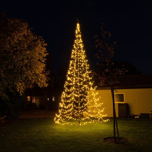 Starry Nights Flagpole Tree 10M 4000 Warm White