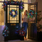 Colour Changeable Door Set with Wreath, Garland and 2 Trees - 200 LEDs