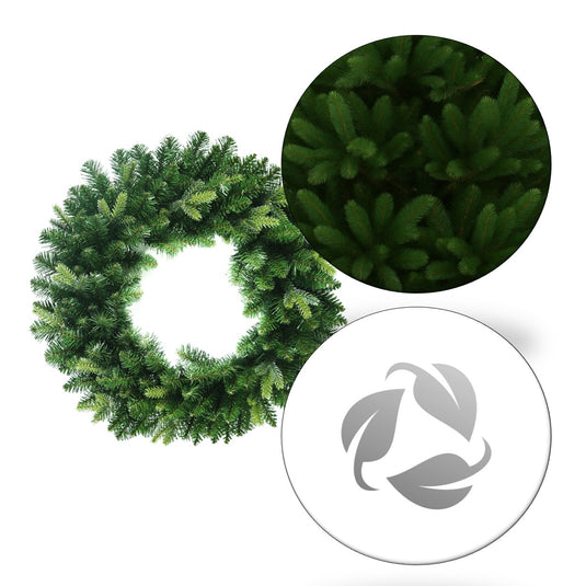 24" Warm White Pre Lit St. Moritz Wreath