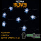 10 Clear Wire Ghost Lights - Battery Operated