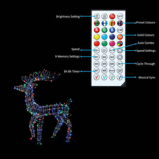 1.2M Spectrum Flexi Wire Standing Deer